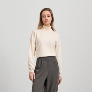 Sinsay - Rollkragenpullover - Beige - damen - 291AB-08M