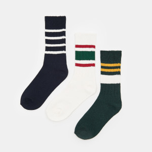 Sinsay - Skarpetki prążkowane 3 pack - Wielobarwny - męski - 2939O-MLC