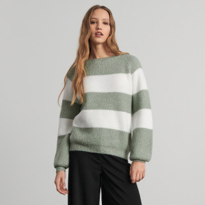 Sinsay - Sweter w paski - Wielobarwny - damski - 293AB-MLC