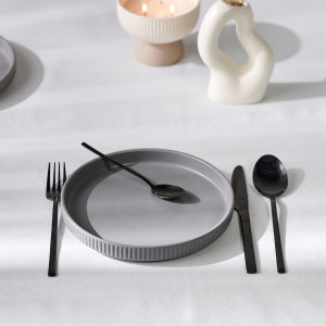 Sinsay - Zestaw sztućców 4 pack - Czarny - uniseks - 2967U-99X