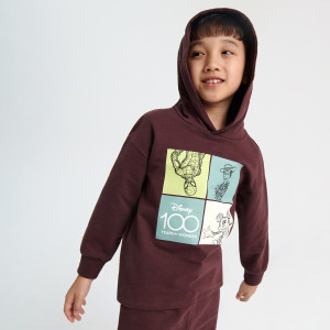 Sinsay - Bluza z kapturem Disney 100 - Brązowy - chłopiec - 2992X-88X
