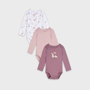 Sinsay - Body 3 pack - Fioletowy - dziewczynka - 3027J-04X