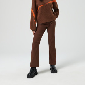 Sinsay - Spodnie - Brązowy - damski - 3082B-88X