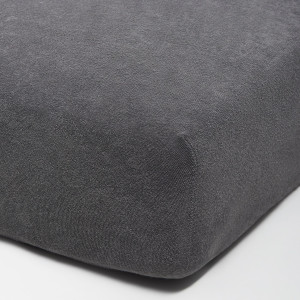 Sinsay - Prześcieradło bawełniane jersey z gumką - Szary - uniseks - 3158Q-90X