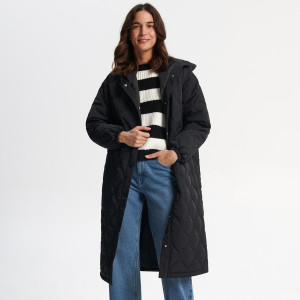 Sinsay - Płaszcz oversize - Czarny - damski - 3162F-99X