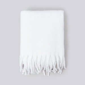 Sinsay - Koc - Kremowy - uniseks - 3228Q-01X