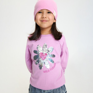 Sinsay - Felpa con paillette - Viola - Bambina - 3236J-45X