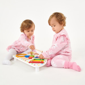 Sinsay - Legginsy 2 pack - Różowy - dziewczynka - 3246J-03X