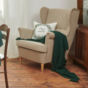 Sinsay - Koc - Turkusowy - uniseks - 3249Q-67X