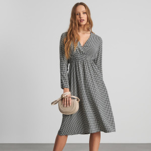 Sinsay - Sukienka midi - Wielobarwny - damski - 3267X-MLC