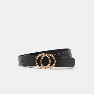 Sinsay - Pasek - Czarny - damski - 3295O-99X