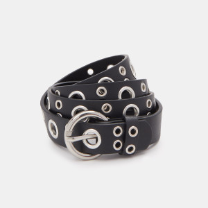 Sinsay - Pasek - Czarny - damski - 3299O-99X