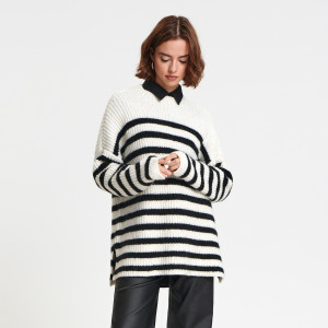 Sinsay - Sweter w paski - Wielobarwny - damski - 3395X-MLC