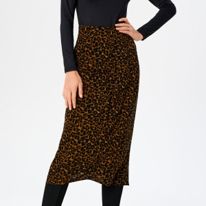 Sinsay - Spódnica midi z rozcięciem - Wielobarwny - damski - 3456X-MLC