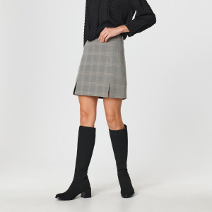 Sinsay - Spódnica mini trapezowa - Wielobarwny - damski - 3470X-MLC