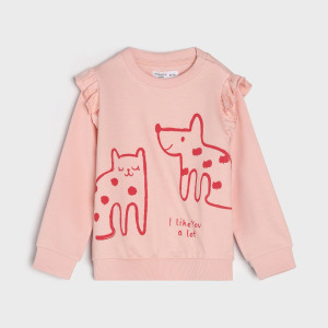 Sinsay - Bluza - Różowy - dziewczynka - 3542M-03X
