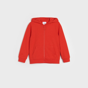 Sinsay - Kapuzenjacke mit Reißverschluss - Rot - Jungs - 3571J-33X