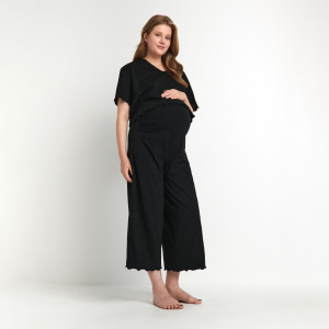 Sinsay - Piżama MAMA - Czarny - damski - 3628O-99X