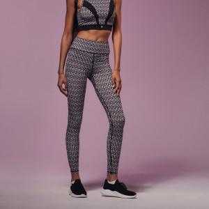 Sinsay - Legginsy ze wzorem GYM HARD - Czarny - damski - 3629F-99X