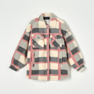 Sinsay - Kurtka koszulowa w kratę - Wielobarwny - damski - 3722X-MLC