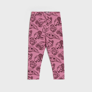 Sinsay - Legginsy Disney 100 - Różowy - dziewczynka - 3728M-30X