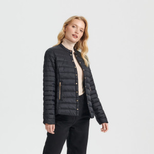 Sinsay - Kurtka pikowana - Czarny - damski - 3729X-99X