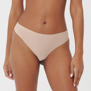 Sinsay - Majtki bezszwowe brazyliany 2 pack - Kremowy - damski - 3735K-02X