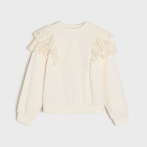 Sinsay - Bluza - Kremowy - dziewczynka - 3736M-01X