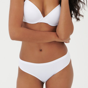 Sinsay - Majtki bezszwowe 2 pack - Kremowy - damski - 3738K-01X