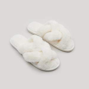 Sinsay - Kapcie - Kremowy - damski - 3741O-01X