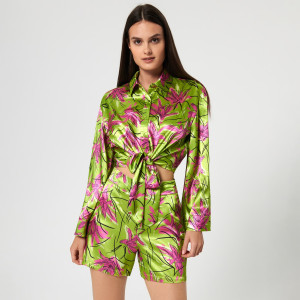 Sinsay - Szorty w kwiaty - Wielobarwny - damski - 3754F-MLC