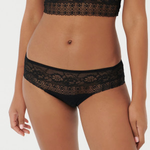 Sinsay - Majtki koronkowe hipster - Czarny - damski - 3795K-99X