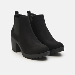 Sinsay - Botki na obcasie - Czarny - damski - 3836K-99X