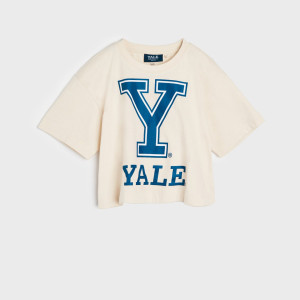 Sinsay - Crop top oversize - Ιβουαρ - Κορίτσι - 3853O-01X