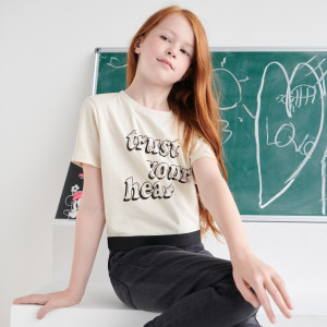 Sinsay - Crop top oversize - Ιβουαρ - Κορίτσι - 3856O-01X
