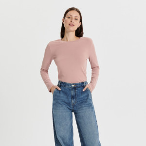 Sinsay - Bluzka z długimi rękawami - Fioletowy - damski - 3861Z-34X