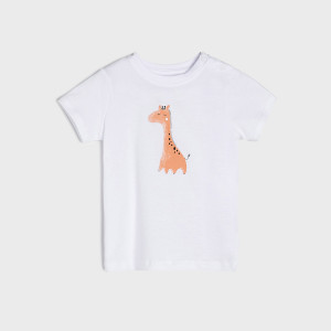 Sinsay - Koszulka z nadrukiem - Biały - chłopiec - 3877M-00X