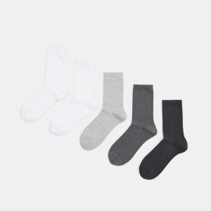 Sinsay - Skarpetki 5 pack - Jasny szary - męski - 3890F-09M