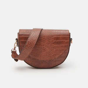 Sinsay - Torebka saddle bag - Brązowy - damski - 3896K-88X