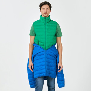 Sinsay - Kurtka ze stójką - Niebieski - męski - 3988F-47X