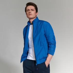 Sinsay - Kurtka bomberka - Niebieski - męski - 3996F-47X