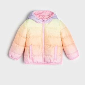 Sinsay - Kurtka z kapturem - Wielobarwny - dziewczynka - 4002R-MLC
