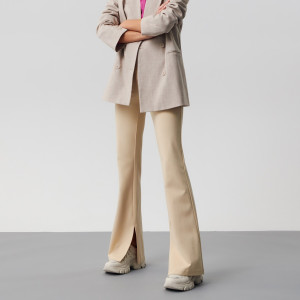 Sinsay - Spodnie - Kremowy - damski - 4009F-02X