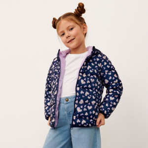 Sinsay - Kurtka pikowana - Granatowy - dziewczynka - 4028R-59X