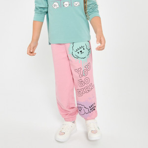 Sinsay - Spodnie dresowe - Różowy - dziewczynka - 4032M-03X