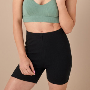 Sinsay - Shorts aus Baumwolle - Schwarz - damen - 4076U-99X