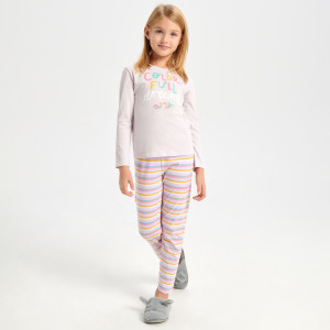 Sinsay - Piżama - Fioletowy - dziewczynka - 4081J-04X