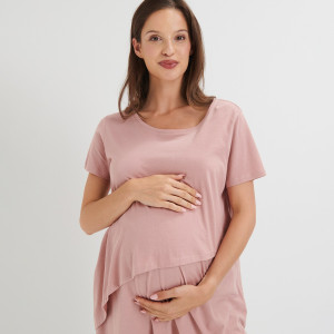 Sinsay - Piżama MAMA - Różowy - damski - 4092K-03X