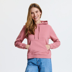 Sinsay - Bluza z kapturem - Pomarańczowy - damski - 4132Z-24X