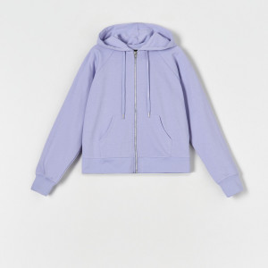Sinsay - Bluza z kapturem - Niebieski - damski - 4133Z-50X